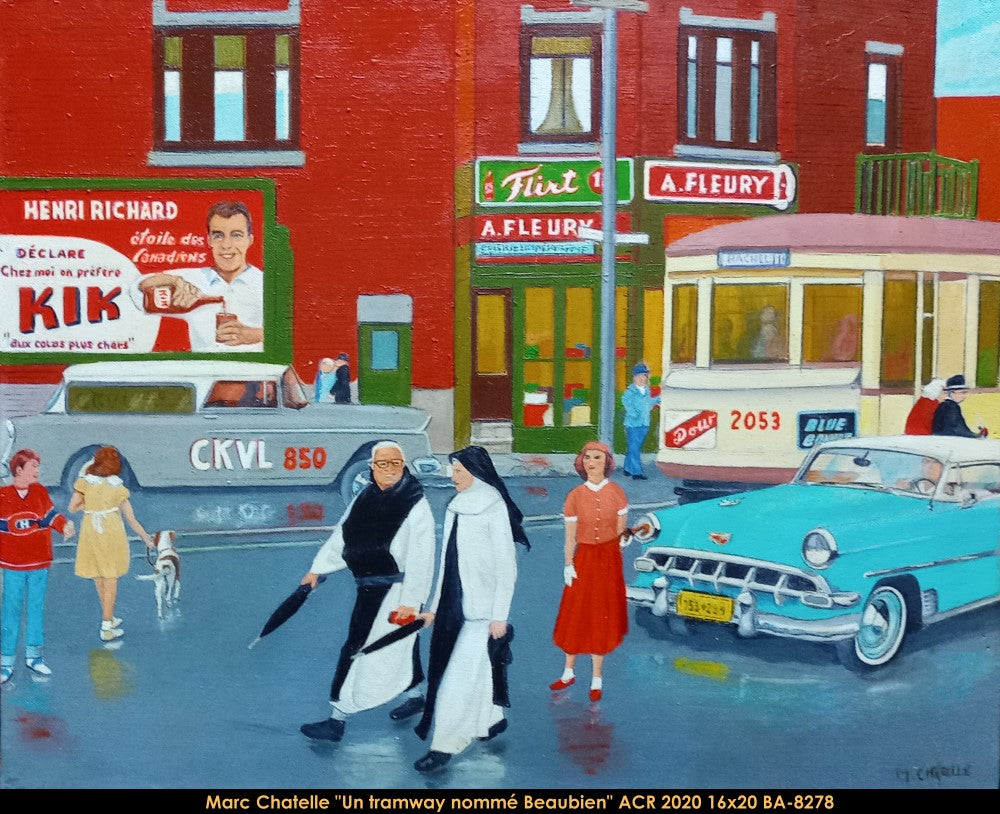 BA-8278 - Marc Chatelle - Un tramway nommé Beaubien - 16x20