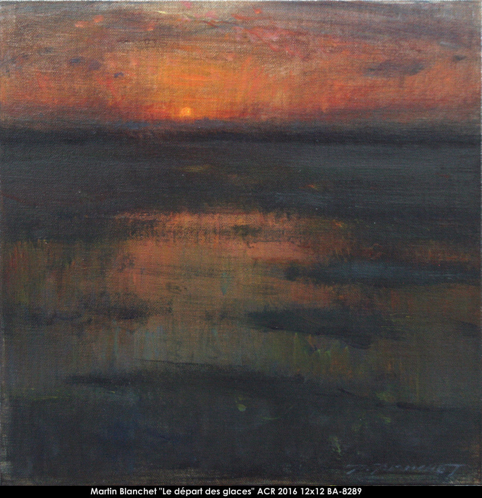 BA-8289 - Le départ des glaces - MARTIN BLANCHET - 12x12