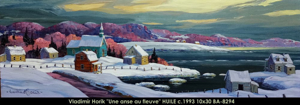 BA-8294 - Une anse au fleuve - 10x30
