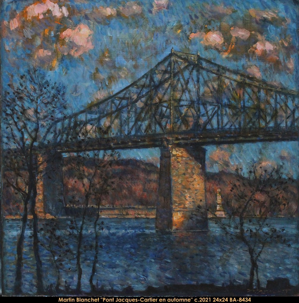 BA-8434 - Pont Jacques-Cartier en automne - MARTIN BLANCHET - 24x24