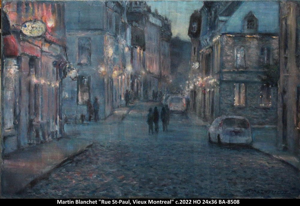 BA-8508 - Rue St-Paul, Vieux-Montréal - MARTIN BLANCHET - 24x36