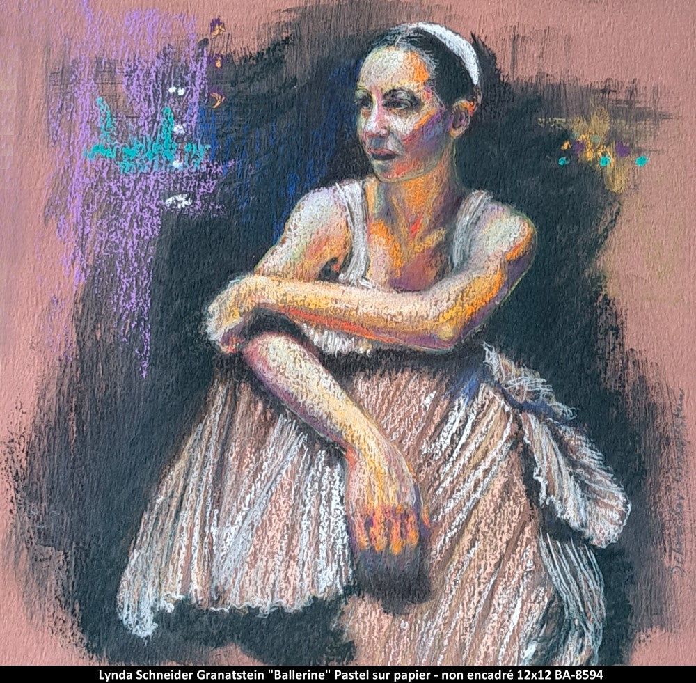 BA8594 - Lynda S.Granatstein - Ballerine - 12x12 pastel sur papier