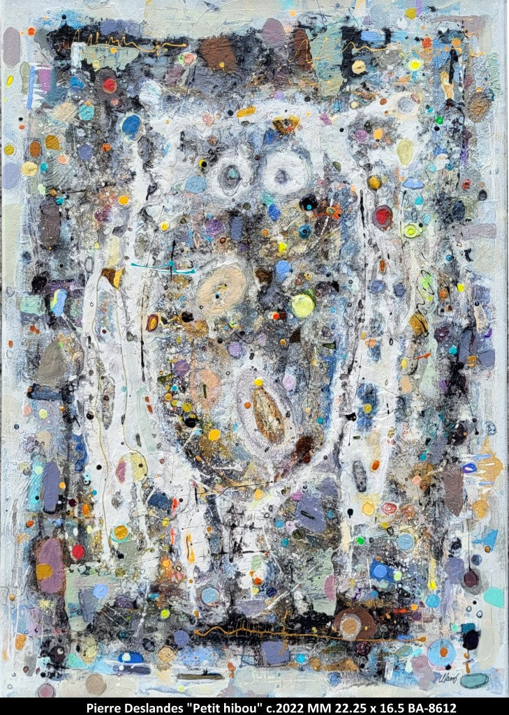 BA8612 - Petit hibou - PIERRE DESLANDES - 22.25 x 16.5