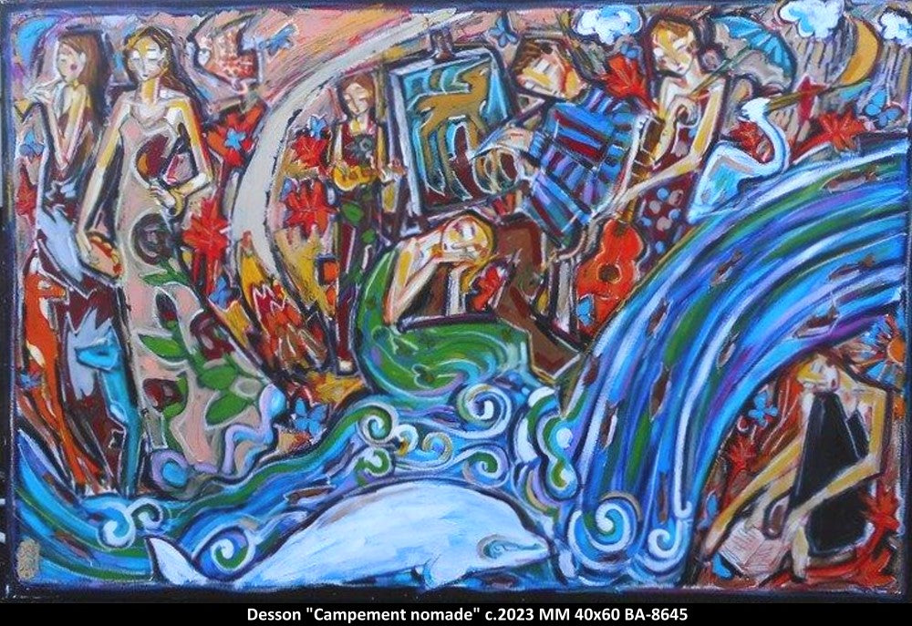 BA8645 - Campement nomade - DENIS CHIASSON - DESSON - 40x60 ***CCM***
