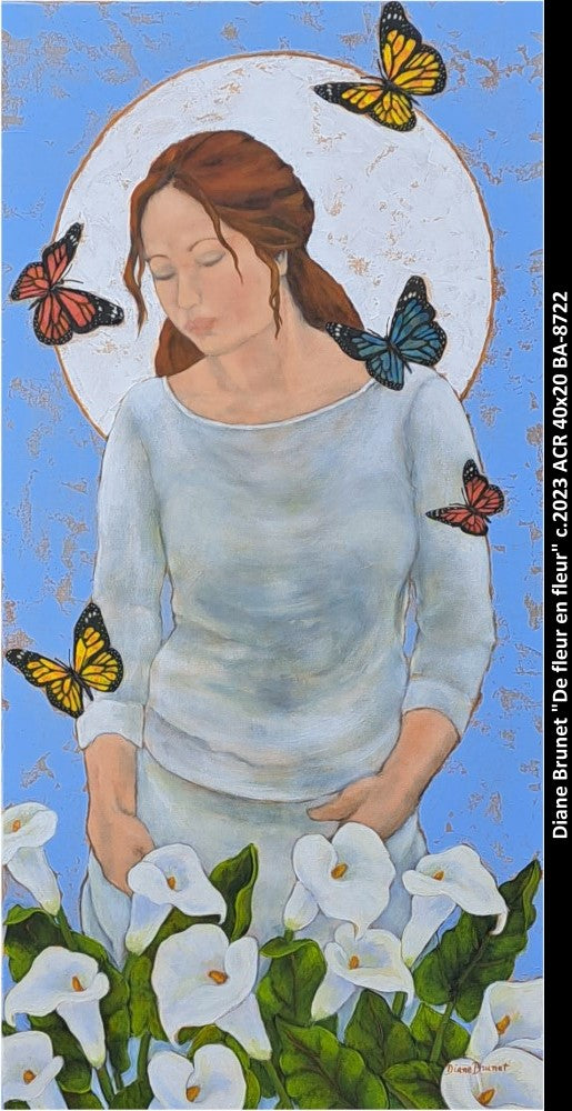 BA8722 - De fleur en fleur - DIANE BRUNET -40X20