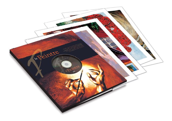 Coffret - Le Peintre  - 14 lithos + Musique - Christian Trudel et Alain Lapointe