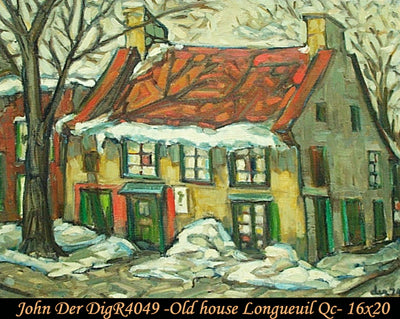 R4049 - Old House, Longueuil - JOHN DER - 16x20